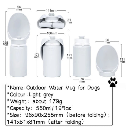 Portable Travel Water Bottle Puppy