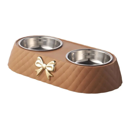 Cat Food Bowls Bowtie
