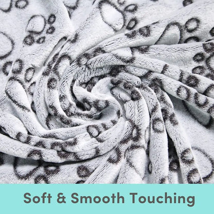 Grey Paw Dog Blanket