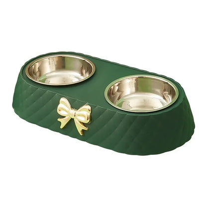 Cat Food Bowls Bowtie