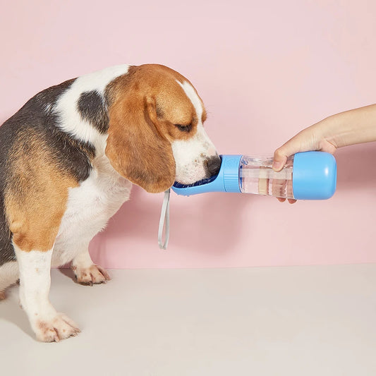 Dog Water Bottle 2 in 1 Portable Puppy Drinking Bowl