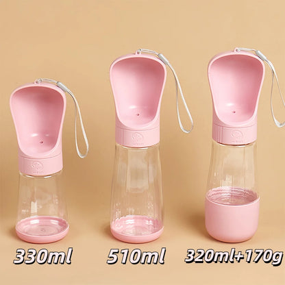Dog Water Bottle 2 in 1 Portable Puppy Drinking Bowl